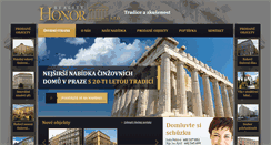 Desktop Screenshot of honor.cz