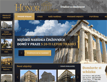 Tablet Screenshot of honor.cz